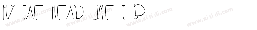 HY TAE HEAD LINE T B字体转换
